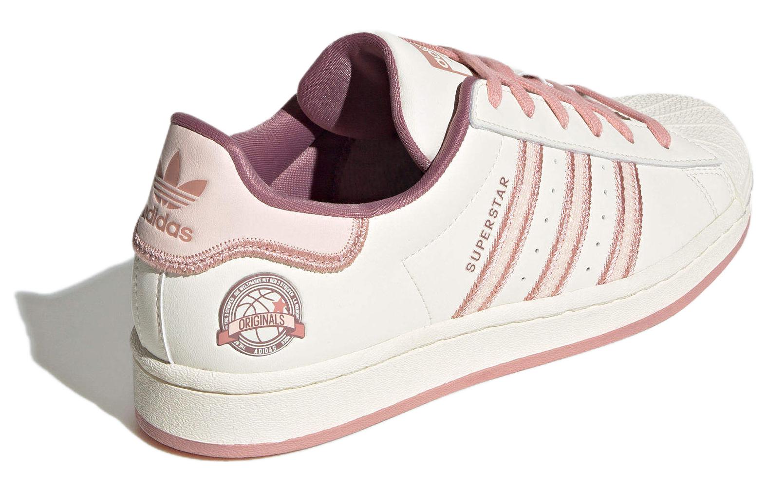 (Women) adidas Originals Superstar Shoes Cream White Pink IE5528 Nicesnk - Image 9