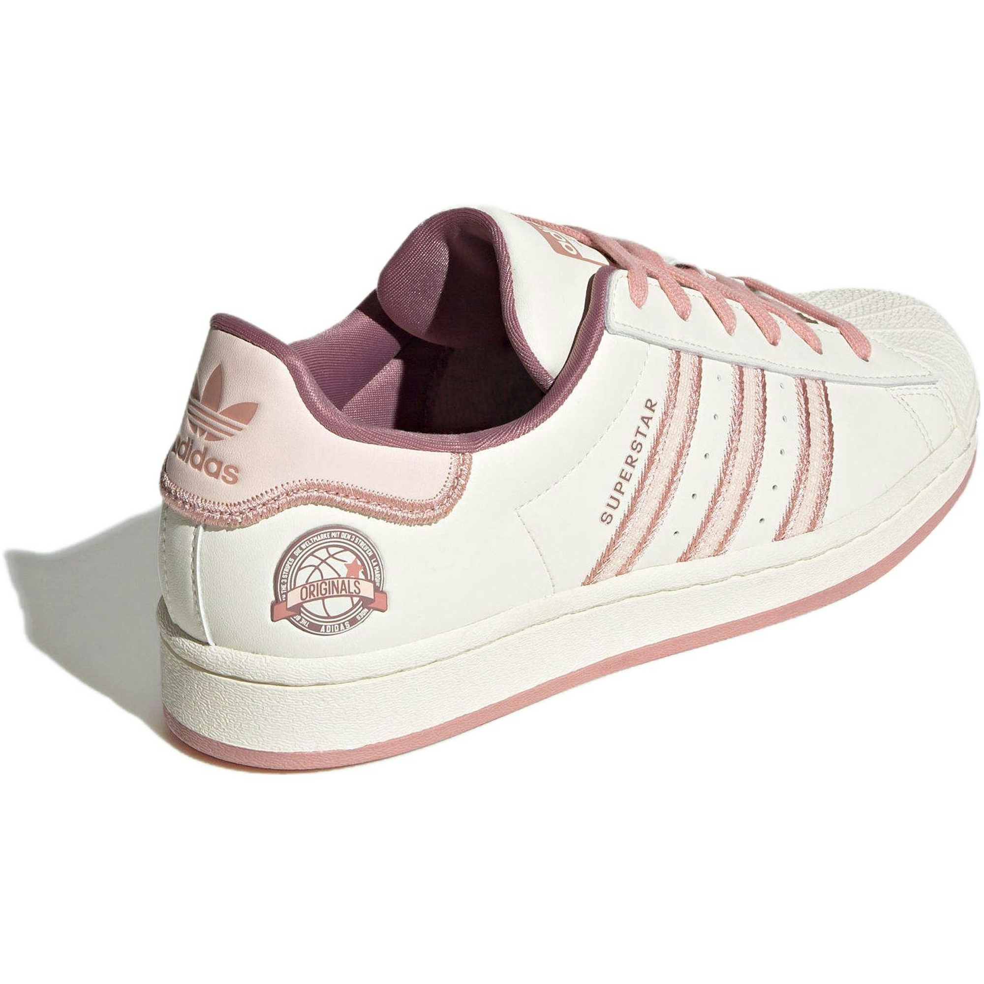 (Women) adidas Originals Superstar Shoes Cream White Pink IE5528 Nicesnk - Image 4