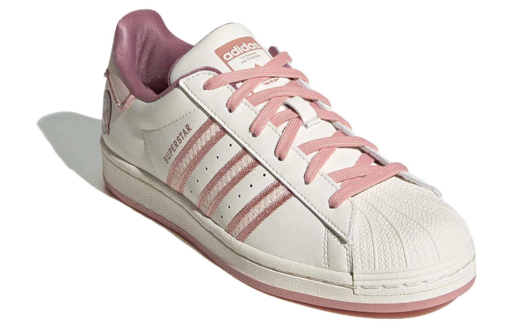 (Women) adidas Originals Superstar Shoes Cream White Pink IE5528 Nicesnk - Image 8