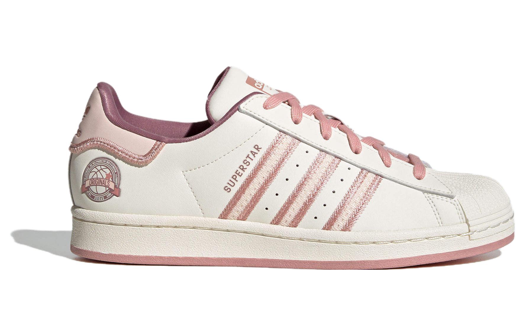 (Women) adidas Originals Superstar Shoes Cream White Pink IE5528 Nicesnk - Image 7