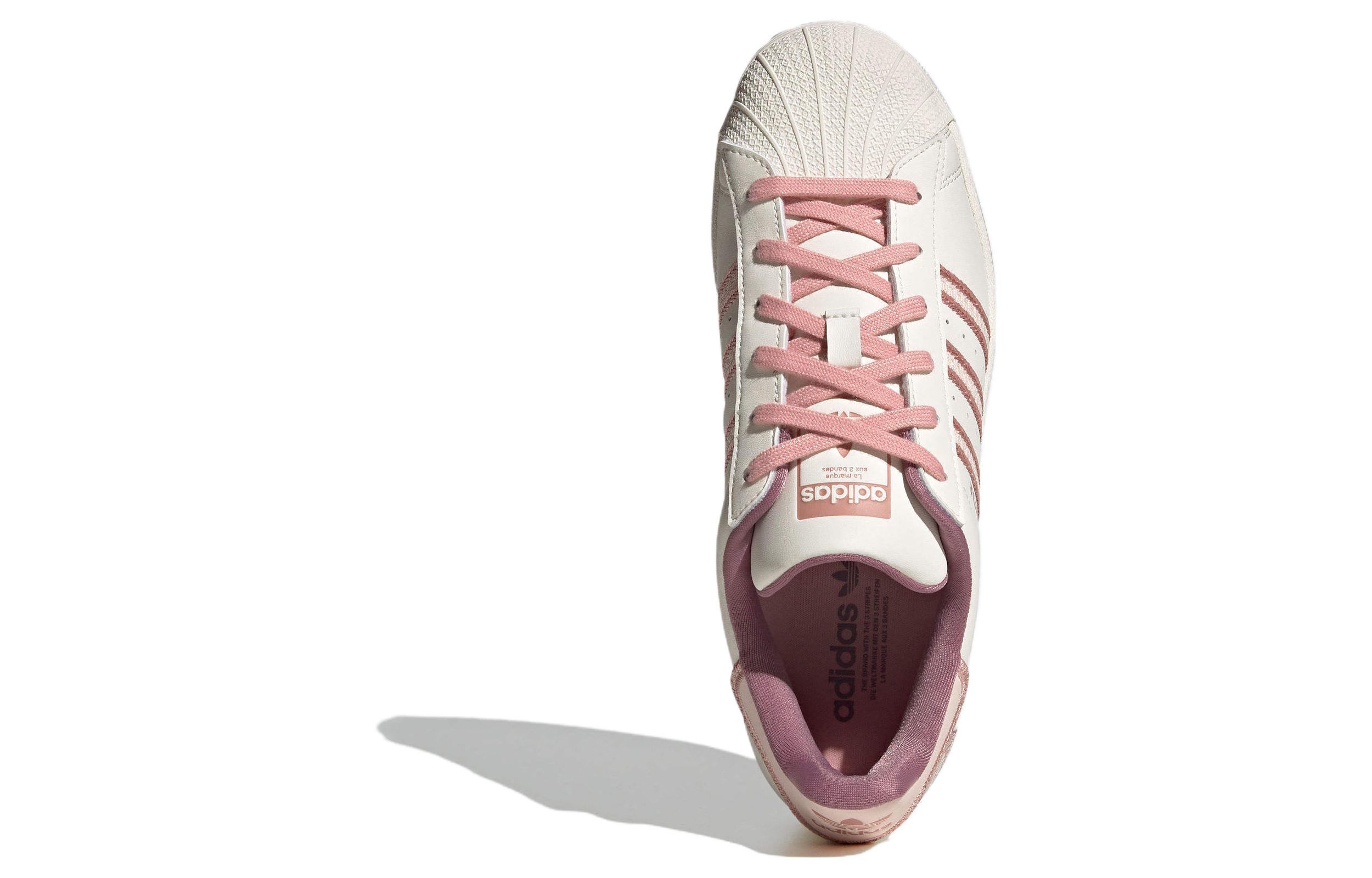 (Women) adidas Originals Superstar Shoes Cream White Pink IE5528 Nicesnk - Image 10