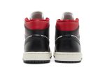 (W) Air Jordan 1 Mid ‘Black Sail Gym Red’ BQ6472-061 WABT