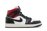 (W) Air Jordan 1 Mid ‘Black Sail Gym Red’ BQ6472-061 WABT