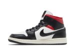(W) Air Jordan 1 Mid ‘Black Sail Gym Red’ BQ6472-061 WABT