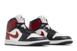 (W) Air Jordan 1 Mid ‘Black Toe’ BQ6472-160 WABT