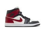 (W) Air Jordan 1 Mid ‘Black Toe’ BQ6472-160 WABT