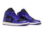 (W) Air Jordan 1 Mid ‘Purple and Black’ BQ6472-051 WABT