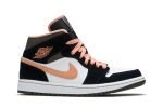 (W) Air Jordan 1 Mid SE Peach Mocha DH0210-100 WABT