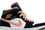 (W) Air Jordan 1 Mid SE Peach Mocha DH0210-100 WABT