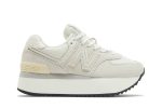 (W) New Balance 574+ White Grey WL574ZAA WABT
