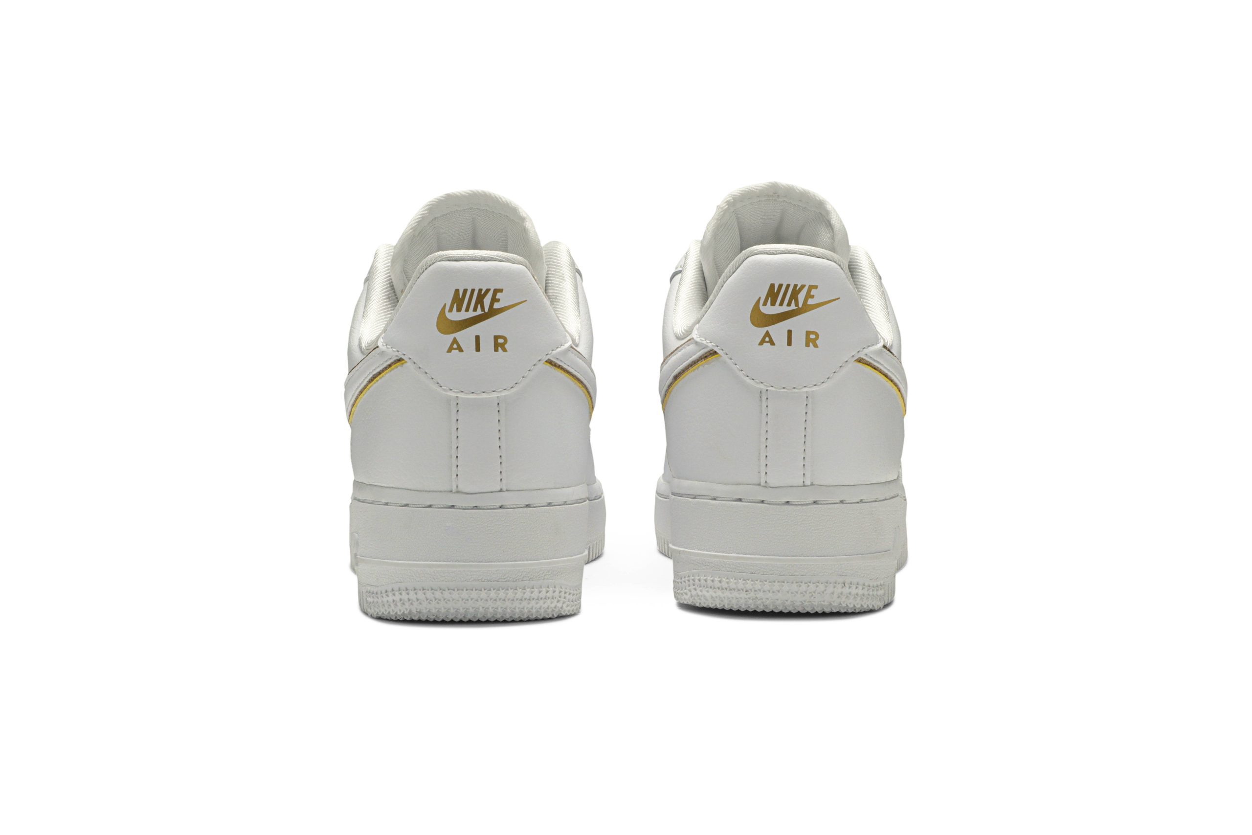 (Women) Nike Air Force 1 07 ESS Metallic Gold AO2132-102 Nicesnk - Image 6