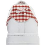 (W) Nike Air Force 1 07 Essential Mystic Red Gingham DZ2784-101 WABT