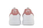 (W) Nike Air Force 1 07 Essential Mystic Red Gingham DZ2784-101 WABT