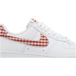(W) Nike Air Force 1 07 Essential Mystic Red Gingham DZ2784-101 WABT