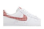 (W) Nike Air Force 1 07 Essential Mystic Red Gingham DZ2784-101 WABT