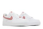 (W) Nike Air Force 1 07 Essential Mystic Red Gingham DZ2784-101 WABT