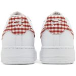 (W) Nike Air Force 1 07 Essential Mystic Red Gingham DZ2784-101 WABT