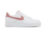 (W) Nike Air Force 1 07 Essential Mystic Red Gingham DZ2784-101 WABT