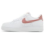 (W) Nike Air Force 1 07 Essential Mystic Red Gingham DZ2784-101 WABT