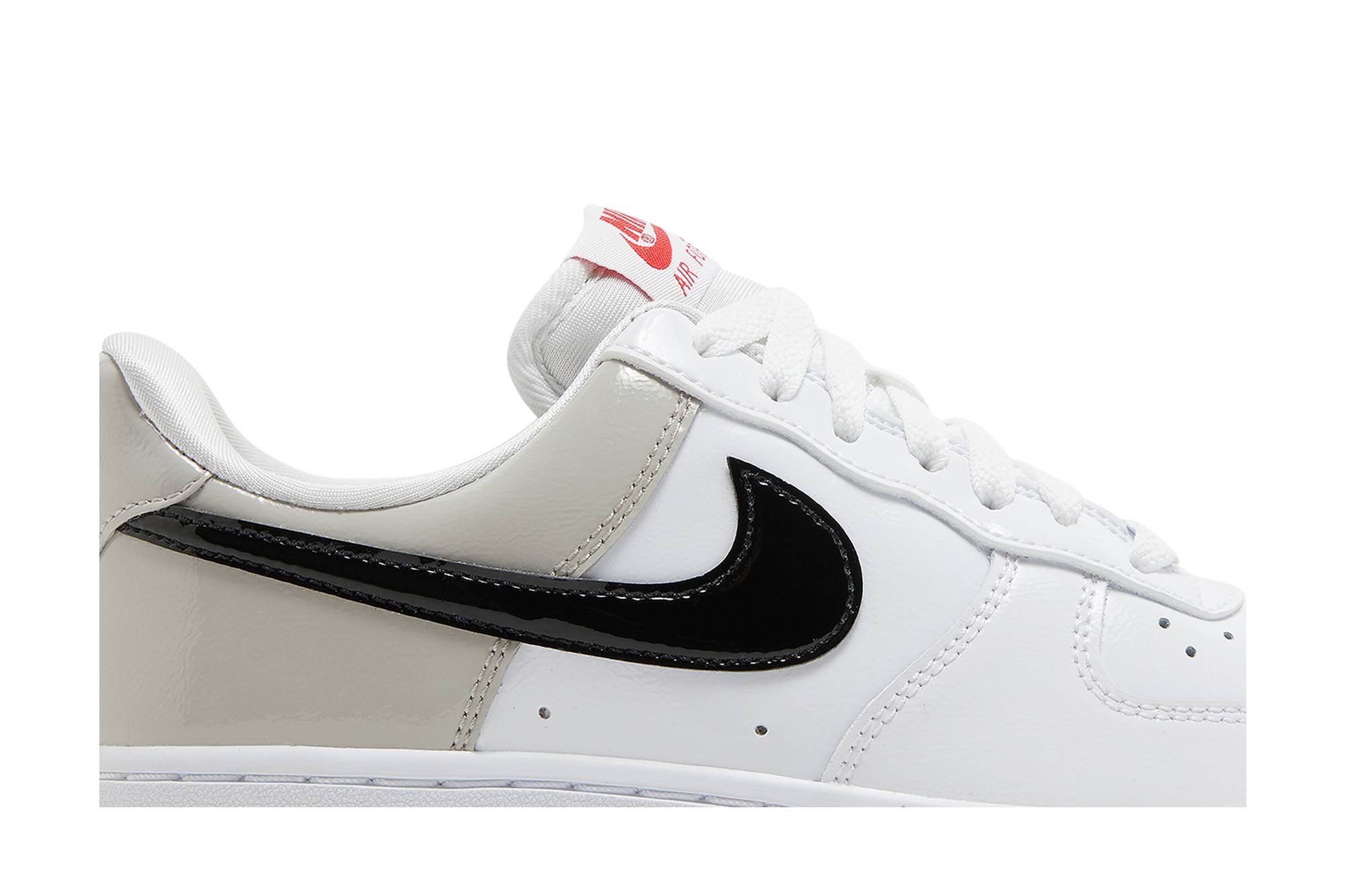 (Women) Nike Air Force 1 '07 Essential 'White Iron Ore Patent' DQ7570-001 - Image 2