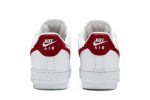 (W) Nike Air Force 1 07 White Noble Red 315115-154 WABT