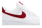 (W) Nike Air Force 1 07 White Noble Red 315115-154 WABT