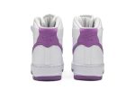 (W) Nike Air Force 1 High White Dark Orchid 334031-112 WABT