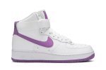 (W) Nike Air Force 1 High White Dark Orchid 334031-112 WABT