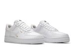 (W) Nike Air Force 1 Low 07 Essential White Metallic Gold CT1989-100 WABT