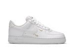 (W) Nike Air Force 1 Low 07 Essential White Metallic Gold CT1989-100 WABT