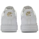 (W) Nike Air Force 1 Low 07 Essential White Metallic Gold CT1989-100 WABT