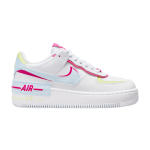 (W) Nike Air Force 1 Shadow White Blue Tint Fireberry FQ8885-100 WABT