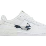 (W) Nike Air Force 1 Shadow White Metallic Silver DQ0837-100 WABT