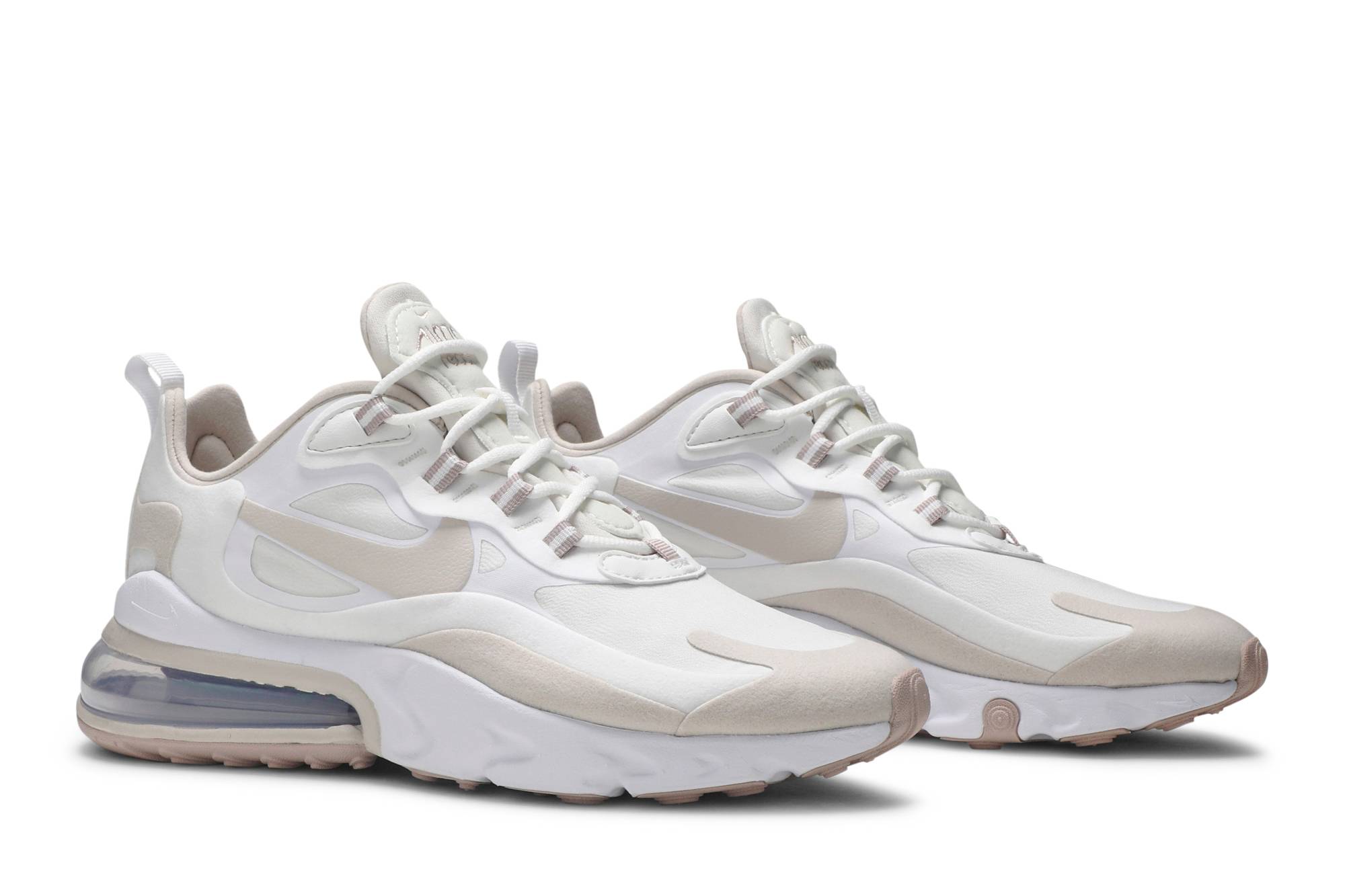 (Women) Nike Air Max 270 React Summit White Orewood Brown CJ0619-102 Skidge - Image 8
