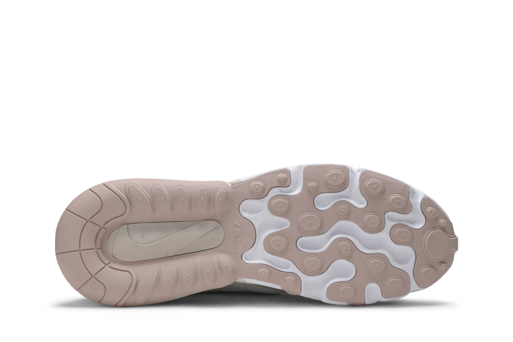 (Women) Nike Air Max 270 React Summit White Orewood Brown CJ0619-102 Skidge - Image 4