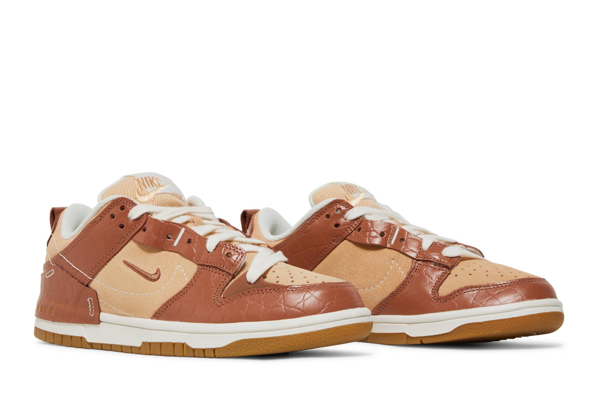 (Women) Nike Dunk Low Disrupt 2 'Brown Croc' DV1026-215 - Image 8