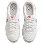 (Youth) Nike Air Force 1 Low White Grey Red FD9772-100 WABT