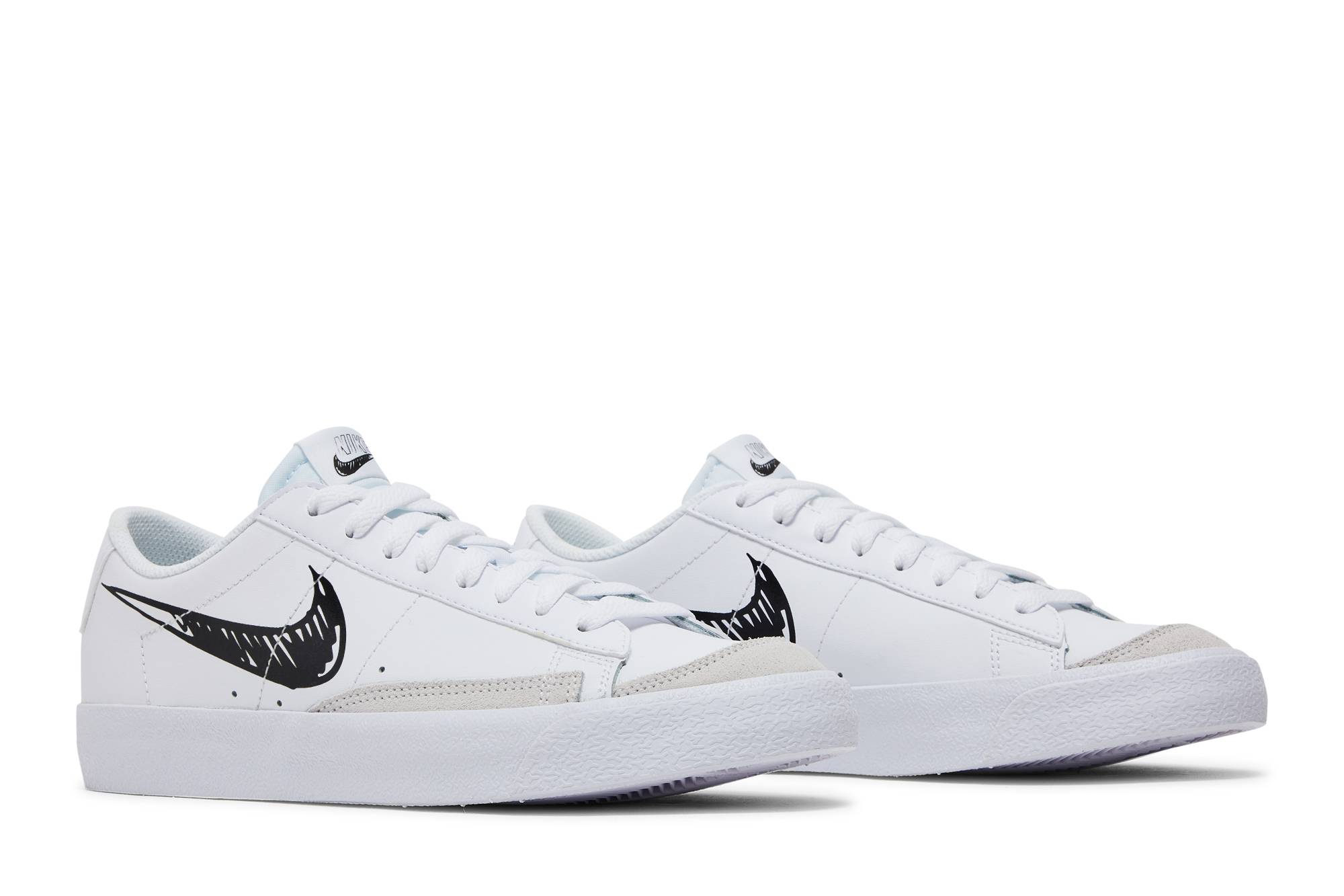 (Youth) Nike Blazer Low 77 GS Sketch - White Black DM7819-100 Skidge - Image 8