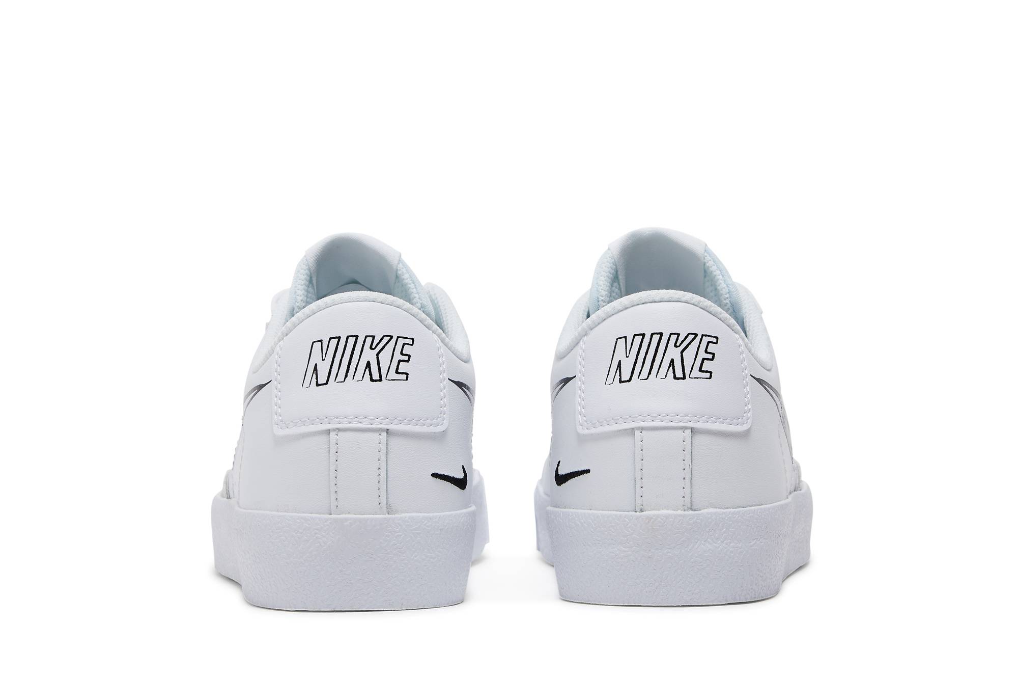 (Youth) Nike Blazer Low 77 GS Sketch - White Black DM7819-100 Skidge - Image 6