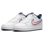 (Youth) Nike Court Borough Low 2 SE1 ‘White Blue Pink’ DB3090-100 WABT