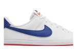 (Youth) Nike Court Legacy White Deep Royal Blue Red DA5380-107 WABT